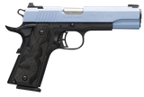 Browning 051989492 1911-380 Black Label Full Size Frame 380 ACP 8+1, 4.25" Matte Stainless Steel Barrel, Polar Blue Cerakote Serrated Aluminum Slide, Matte Black Polymer Frame w/Beavertail