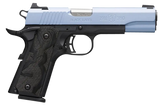 Browning 051989492 1911-380 Black Label Full Size Frame 380 ACP 8+1, 4.25" Matte Stainless Steel Barrel, Polar Blue Cerakote Serrated Aluminum Slide, Matte Black Polymer Frame w/Beavertail
