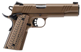 Bersa B19117050DEHB B1911  45 ACP 8+1 5" Stainless Steel Barrel, Flat Dark Earth Serrated Slide, Flat Dark Earth Stainless Steel Frame w/Beavertail, FDE VZ Grip
