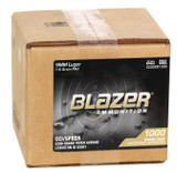 Blazer Brass 9mm 115gr FMJ 1000/Cs Loose