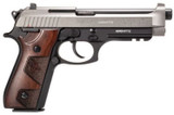 PT92 9mm 5" Bk/Tungsten wood (2)17rd