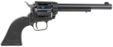 Heritage Mfg RR22B6PG Rough Rider  22 LR 6 Shot, 6.50" Black Steel Barrel, Black Zinc Alloy Frame, Black Cylinder, Black Polymer Grip, Hammer/Thumb Safety, Exposed Hammer