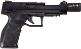 Taurus 1-TX22C151-T TX22 Competition 5.40" 16+1 (3) Black Polymer Frame Black Anodized Ported Aluminum Slide with Optics Mount Aggressive Textured Black Polymer Grip Includes Compensator