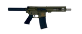 Great Lakes Firearms GL15223SSPODG AR-15 Pistol 223 Wylde 30+1 7.50" Stainless Barrel, OD Green Rec, 7" M-LOK Handguard, Buffer Tube (No Brace), Black A2 Grip