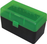 Ammo Box 50 Round Flip Top Grn/Black