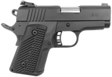 Rock Island 51577 BBR  Compact 45 ACP 10+1, 3.10" Black Steel Barrel, Black Parkerized Serrated Slide, Black Parkerized Steel Frame w/Beavertail, Black G10 Grip