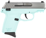 SCCY Industries CPX1TTSBG3 CPX-1 Gen3 9mm Luger 10+1 3.10" Stainless Serrated Slide,  Polymer w/Picatinny Rail Frame, SCCY Blue Polymer Grip