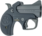 Bond Arms BABU Backup Original 45 ACP 2rd Shot 2.50" Bead Blasted/Anti-Glare Textured Steel Frame Black Rubber Grips