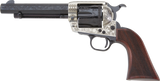 Pietta GW45ALO512NMCW 1873 GW2 Deluxe Alchimista III 45 Colt (LC) 6rd 5.50" Overall Blued Engraved Steel with Checkered Walnut Army Grip