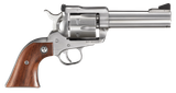 Ruger 0309 Blackhawk  357 Mag 6rd 4.63" Satin Stainless Steel Barrel, Cylinder & Frame, Hardwood Grip, Transfer Bar Safety, Exposed Hammer