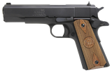 Iver Johnson Arms 1911A19 1911 A1  9mm Luger 9+1 5" Black Steel Barrel, Matte Black Serrated Steel Slide, Matte Black Steel Frame w/Beavertail, Checkered Double Diamond Walnut Grip