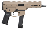 Angstadt Arms AAMDP09PF6 MDP-9  9mm Luger 27+1 5.85" Black Melonite Threaded Barrel, M-LOK Free-Float Handguards, Flat Dark Earth Cerakote Aluminum Picatinny Rail Receiver, Black Polymer Grips