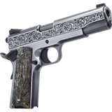 Dickinson LLC DKSN45OBP Adam 1911 Ottaman Full Size 45 ACP 8+1 5" Black Barrel, Steel B Serrations Slide, Steel Frame w/Beavertail