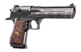 Magnum Research DE50DK1 Desert Eagle Mark XIX Dueling Katanas Limited Edition Full Size Frame 50 AE 7+1 6" Polished DLC Carbon Steel Picatinny Rail Barrel & Serrated Slide, Polished Black Nickel Carbo