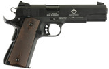 GSG GSG2210M1911 1911  22 LR 10+1 5" Threaded Barrel, Black Anodized Serrated Slide & Zinc Alloy w/Beavertail Frame, Double Diamond Walnut Grip