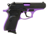 Bersa T380PRP8 Thunder  Micro-Compact Frame 380 ACP 8+1, 3.50" Purple Cerakote Steel Barrel, Matte Black Serrated Steel Slide, Purple Cerakote Aluminum Frame