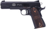 Mauser Rimfire 4110602 1911  22 LR 10+1 5" Black Steel Barrel, Black Serrated Slide, Black Aluminum Frame w/Beavertail, Walnut Grip, Ambidextrous