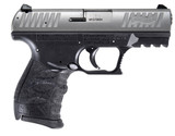 Walther Arms 5083501 CCP M2 + 9mm Luger 8+1 3.54" Barrel, Black Finish Picatinny Rail Frame, Serrated Sliver Stainless Steel Slide, Finger Grooved Polymer Grip