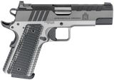 Springfield Armory PX9217L 1911 Emissary 9mm Luger 9+1 4.25" Bull Barrel,  Stainless Steel Frame w/ Beavertail, Serrated Blued Carbon Steel Slide, Black VZ Thin-Line G10 Grip
