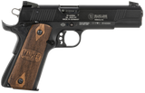 Mauser Rimfire 4110605 1911  22 LR 10+1 5" Black Steel Barrel, Black Aluminum Slide, Black Aluminum Frame w/Beavertail, Walnut Grip, Ambidextrous