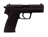 HK 81000326 USP V7 LEM 45 ACP Caliber with 4.41" Barrel, 12+1 Capacity, Overall Black Finish, Serrated Trigger Guard Frame, Serrated Steel Slide &  Polymer Grip Includes 2 Mags
