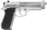 Taurus 192015917 92  Full Size Frame 9mm Luger 17+1 5" Matte Stainless Steel Barrel,  Serrated Stainless Steel Slide & Frame w/Beavertail & Picatinny Rail, Black Polymer Grip, Right Hand