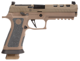 Sig Sauer 320X59DH3 P320 XFive DH3 9mm Luger 21+1 5" Black Bull Barrel, Coyote Cerakote DH3 Custom Works Optic Ready Slide, Coyote Cerakote DH3 SS Frame w/Picatinny Rail & Beavertail, Coyote TXG Grips