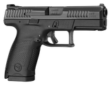 CZ-USA 91531 P-10 C  Compact Frame 9mm Luger 15+1 4.02" Black Stainless Steel Barrel, Black Nitride Serrated Steel Slide, Black Polymer Frame w/Picatinny Rail, Interchangeable Backstrap Grip
