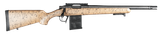 Christensen Arms 8010612100 Ridgeline Scout Full Size 6.5 Creedmoor 4+1, 16" Black Nitride Steel Threaded Barrel, Black Nitride Aluminum Receiver, Tan w/Black Webbing Fixed Sporter Stock