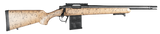 Christensen Arms 8010612100 Ridgeline Scout Full Size 6.5 Creedmoor 4+1, 16" Black Nitride Steel Threaded Barrel, Black Nitride Aluminum Receiver, Tan w/Black Webbing Fixed Sporter Stock