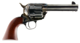 Taylors & Company 550887 1873 Cattleman Uberti 45 Colt (Long Colt) 6 Shot 4.75" Blued Round Barrel & Cylinder, Color Case Hardened Steel Frame, Walnut Navy Style Grip, Exposed Hammer