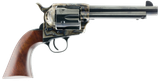 Taylors & Company 550858 1873 Gunfighter 45 Colt (LC) Caliber with 5.50" Blued Finish Barrel, 6rd Capacity Blued Finish Cylinder, Color Case Hardened Finish Steel Frame & Walnut Army Size Grip