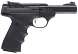 Browning 051408490 Buck Mark Standard Micro *CA Compliant 22 LR 10+1 4" Slab Side Barrel, Matte Black Serrated Steel Slide & Aluminum Frame, Black Overmolded Grips