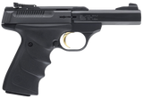Browning 051408490 Buck Mark Standard Micro *CA Compliant 22 LR 10+1 4" Slab Side Barrel, Matte Black Serrated Steel Slide & Aluminum Frame, Black Overmolded Grips