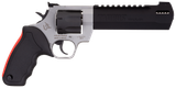 Taurus 2454065RH Raging Hunter  454 Casull 5rd 6.75" Matte Black Oxide Cylinder & Barrel Matte Stainless Steel Frame Black Rubber with Integrated Red Cushion Insert Grip