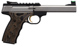 Browning 051531490 Buck Mark Plus 22 LR 10+1 5.50" Slab Side Barrel, Stainless Optic Ready/Serrated Steel Slide, Matte Black Aluminum Frame & Black Laminate UDX Grips