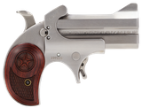 Bond Arms BACD Cowboy Defender 45 Colt (LC)/410 Gauge 2rd 3" Barrel, Stainless Metal Finish, Blade Front/Fixed Rear Sights, Laminated Rosewood Grip, No Trigger Guard, Manual Safety