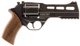 Chiappa Firearms CF340246 Rhino 50SAR  Medium Frame 357 Mag 6rd 5" Black Anodized Steel Vent Rib Barrel, Black Cylinder, Black Anodized Aluminum Frame w/Picatinny Rail, Walnut Grip, Exposed Hammer