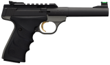 Browning 051530490 Buck Mark Plus Practical 22 LR 10+1 5.50" Tapered Bull Barrel, Matte Black Optic Ready/Serrated Steel Slide, Matte Gray Aluminum Frame, Black Ultragrip RX Grips
