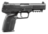 FN 3868929354 Five-seveN  5.7x28mm 4.80" 20+1 Black Black Steel Slide Black Polymer Grip