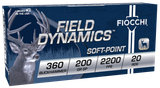 Fiocchi 360BHB Field Dynamics  360Buckhammer 200gr Soft Point 20 Per Box/10 Case