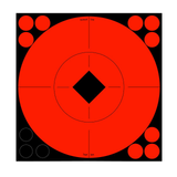 Birchwood Casey 33916 Target Spots  Self-Adhesive Paper Black/Red 8" Bullseye 8 Pack