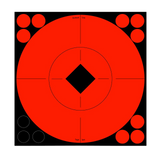 Birchwood Casey 33916 Target Spots  Self-Adhesive Paper Black/Red 8" Bullseye 8 Pack