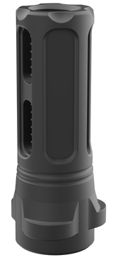 Breek Arms BRK4323 Sentinel Caged Flash Hider Black Nitride Steel 1/2"x28 Threads 9mmLuger Compatible w/ Breek-LOK 3QD