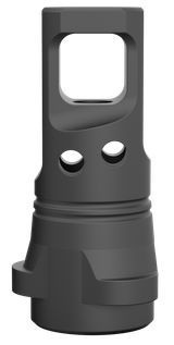 Breek Arms BRK4331 Echo Single Port Muzzle Brake Black Nitride Steel 5/8"x24 Threads 30 Cal Compatible w/ Breek-LOK 3QD