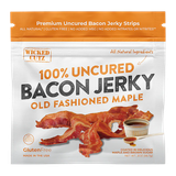Wicked Cutz WCPJ02MA Old Fashioned Maple Bacon Jerky 2 Servings 10 Pack