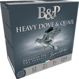 B&P Ammunition 12B18D9 Heavy Dove & Quail  12Gauge 2.75" 1 1/8oz 9Shot 25 Per Box/10 Case