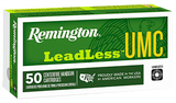 Remington Ammunition 23791 UMC Leadless 40S&W 180gr Flat Nose Enclosed Base 50 Per Box/10 Case