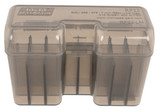 MTM Case-Gard RF22LM41 Ammo Box Flip-Top Multi Caliber Rifle Clear Smoke Polypropylene 22rd