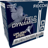 Fiocchi 12HVST6 Field Dynamics Upland Steel 12Gauge 2.75" 1 1/8oz 6Shot 25 Per Box/10 Case